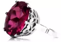 Ruso soviético rosa 14k 585 oro Alexandrite Ruby Esmeralda zafiro anillo Zircon vrc014