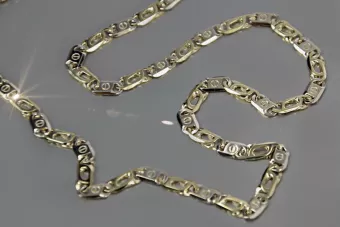 Łańcuszek z rosyjskiego złota w kolorze różowego złota