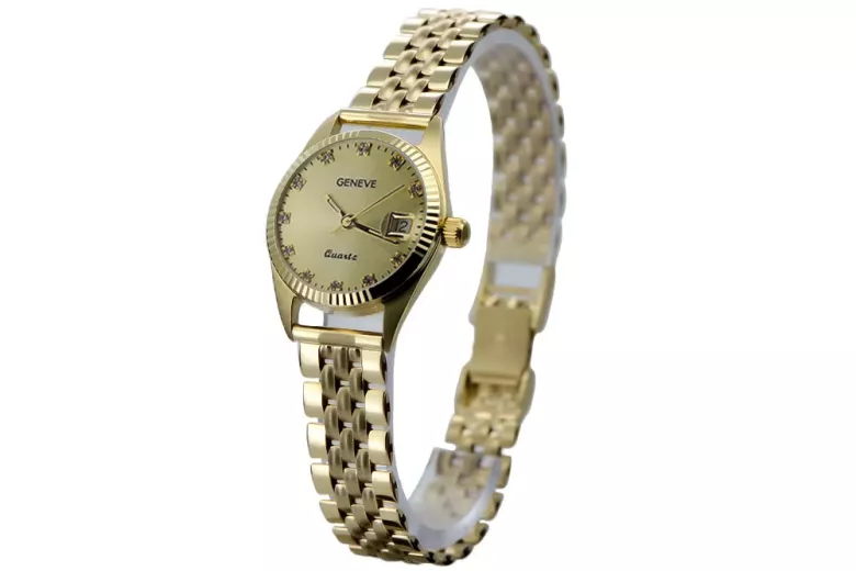 Montre hommes d'or Geneve ★ https://zlotychlopak.pl/fr/ ★ Pureté d'or 585 333 Low Price!