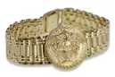 Gold men's watch Geneve ★ zlotychlopak.pl ★ Gold purity 585 333 Low Price!