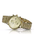 Gold men's watch Geneve ★ zlotychlopak.pl ★ Gold purity 585 333 Low Price!