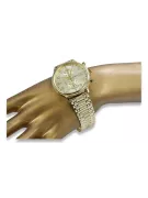 Gold men's watch Geneve ★ zlotychlopak.pl ★ Gold purity 585 333 Low Price!