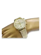 Gold men's watch Geneve ★ zlotychlopak.pl ★ Gold purity 585 333 Low Price!