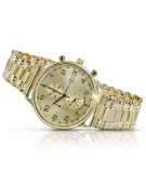 Jaune 14k 585 or Montre Genève homme mw005ydg&mbw006y18cm