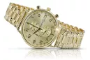 Reloj Geneve de hombre amarillo 14k 585 oro mw005ydg&mbw006y18cm