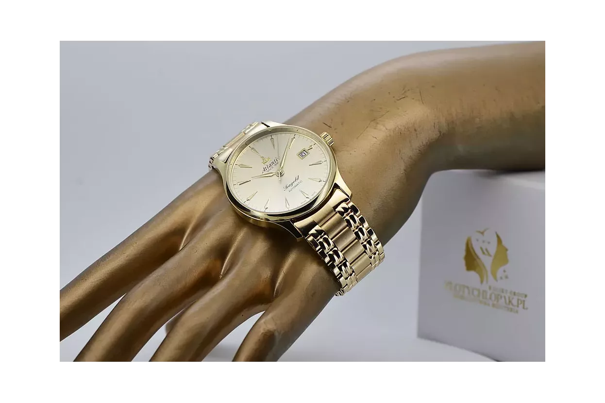 Reloj para hombres de oro Geneve ★ https://zlotychlopak.pl/es/ ★ Pureza de oro 585 333 Precio bajo!