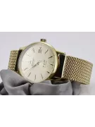 Gold men's watch Geneve ★ zlotychlopak.pl ★ Gold purity 585 333 Low Price!