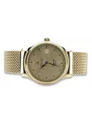 Gold men's watch Geneve ★ zlotychlopak.pl ★ Gold purity 585 333 Low Price!