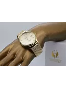 Gold men's watch Geneve ★ zlotychlopak.pl ★ Gold purity 585 333 Low Price!