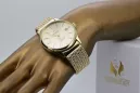 Gold men's watch Geneve ★ zlotychlopak.pl ★ Gold purity 585 333 Low Price!