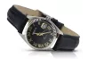 Alb 14k aur Lady Geneve ceas negru cadran lw020wdbc