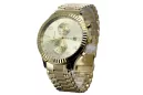 Gelbgold 14 Karat 585 Herrenuhr Geneve mw007y&mbw006yo