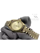 Gold men's watch Geneve ★ zlotychlopak.pl ★ Gold purity 585 333 Low Price!