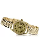 Gold men's watch Geneve ★ zlotychlopak.pl ★ Gold purity 585 333 Low Price!