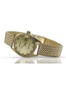 Gold men's watch Geneve ★ zlotychlopak.pl ★ Gold purity 585 333 Low Price!