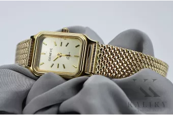 Gold men's watch Geneve ★ zlotychlopak.pl ★ Gold purity 585 333 Low Price!