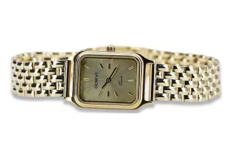 copie de Golden Women's Watch avec Bracelet 14K Geneve LW023Y & LBW008Y