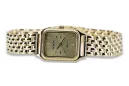 Gold men's watch Geneve ★ zlotychlopak.pl ★ Gold purity 585 333 Low Price!