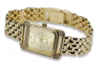 Золотий чоловічий годинник Geneve ★ zlotychlopak.pl ★ Золота чистота 585 333 Низька ціна!