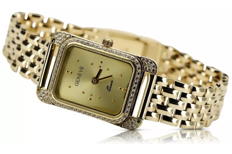 Reloj para hombres de oro Geneve ★ https://zlotychlopak.pl/es/ ★ Pureza de oro 585 333 Precio bajo!