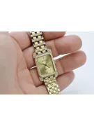 Goldene Herrenuhr Geneve ★ zlotychlopak.pl ★ Gold Reinheit 585 333 Niedriger Preis!