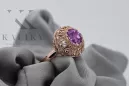 Ring Vintage Schmuck Amethyst Originales Vintage-Roségold aus 14 Karat vrc059r