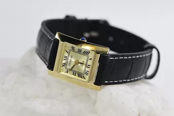 Yellow 14k gold beautiful Lady square watch Geneve lw036ydyb