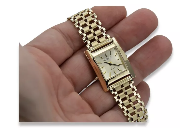 Reloj para hombres de oro Geneve ★ https://zlotychlopak.pl/es/ ★ Pureza de oro 585 333 Precio bajo!