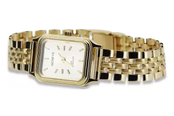 Jaune 14k 585 or Lady Geneve bracelet montre lw023y)