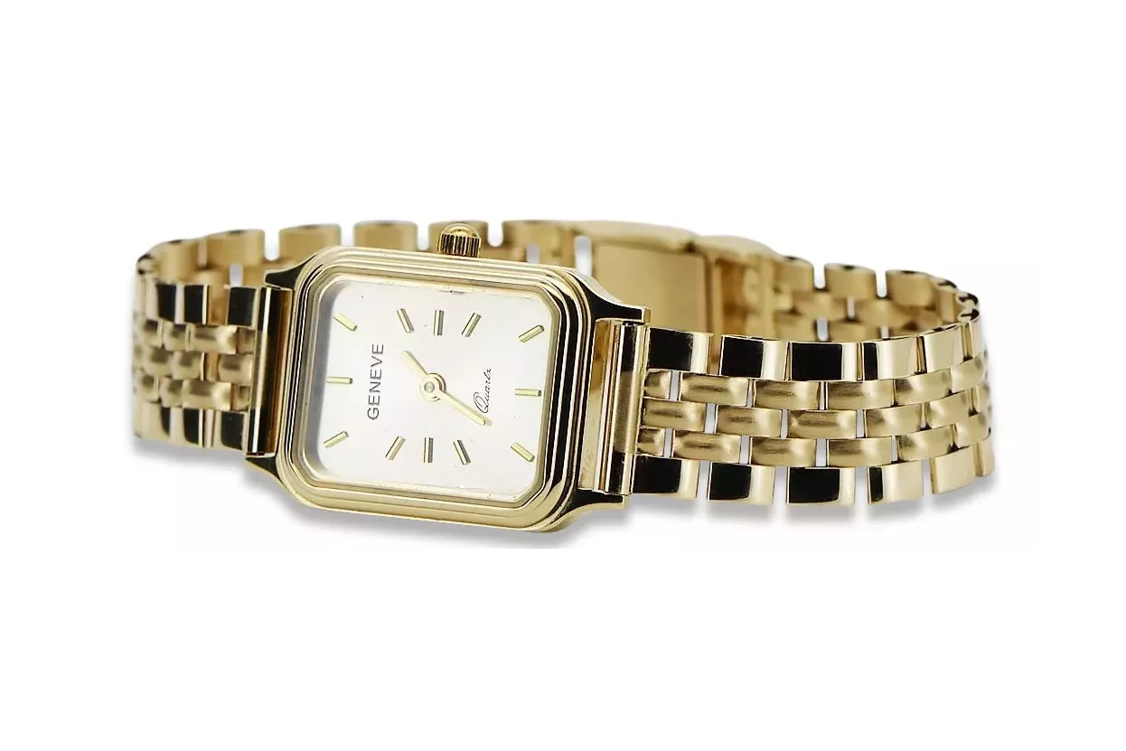 Reloj para hombres de oro Geneve ★ https://zlotychlopak.pl/es/ ★ Pureza de oro 585 333 Precio bajo!