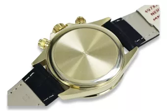 Жовтий 14k 585 золотих чоловіків Geneve стиль mw014ydbl