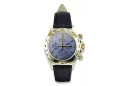 Gold men's watch Geneve ★ zlotychlopak.pl ★ Gold purity 585 333 Low Price!