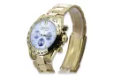 Gold men's watch Geneve ★ zlotychlopak.pl ★ Gold purity 585 333 Low Price!