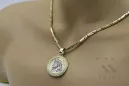 Jezus medallion & 14k gold hammer chain pj005yw20&cc047yw65