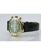 Gelb 14k 585 Gold Herrenuhr Geneve mw012y-gr