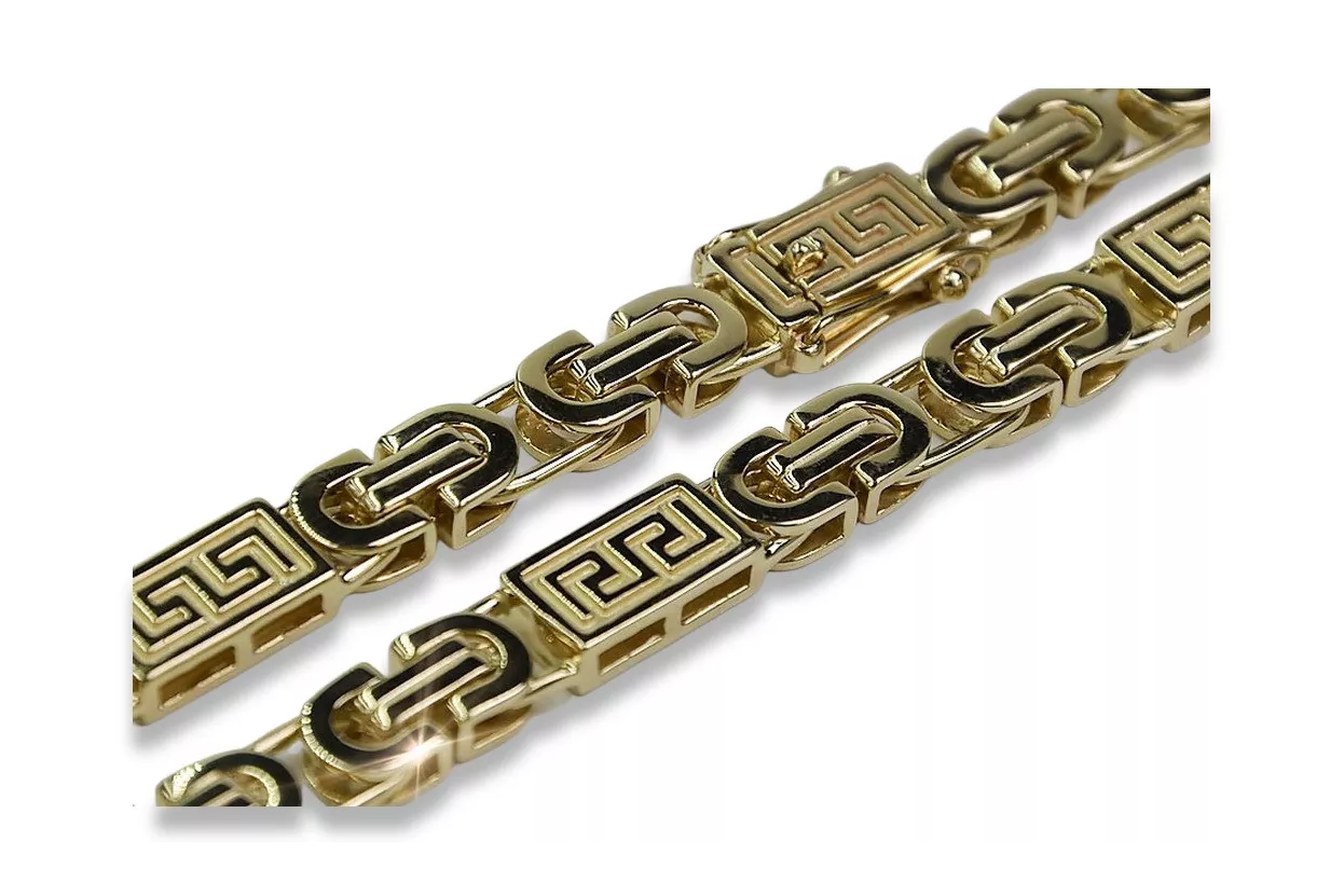 Bracelet grec byzantin en or jaune 14 carats 585 cb050y