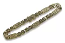 Bracelet grec byzantin en or jaune 14 carats 585 cb050y