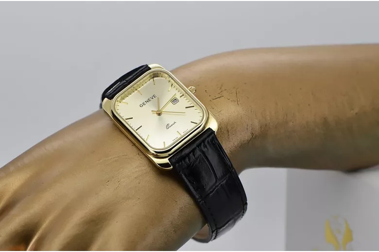 Gold men's watch Geneve ★ https://zlotychlopak.pl/ru/ ★ Золотая чистота 585 333 Низкая Цена!