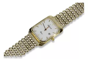 Złoty zegarek męski 14k 585 Geneve mw001ydw&mbw004y