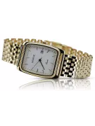 Gold men's watch Geneve ★ zlotychlopak.pl ★ Gold purity 585 333 Low Price!