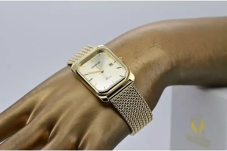 Gold men's watch Geneve ★ https://zlotychlopak.pl/ru/ ★ Золотая чистота 585 333 Низкая Цена!