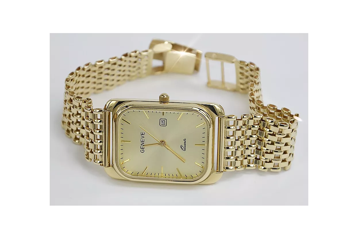 Gold men's watch Geneve ★ https://zlotychlopak.pl/ru/ ★ Золотая чистота 585 333 Низкая Цена!