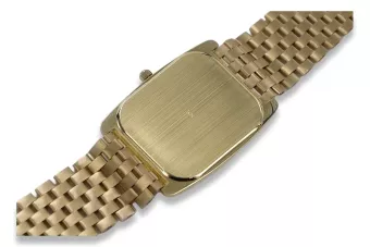 Yellow 14k gold men's watch with bracelet Geneve mw001ydy&mbw005y