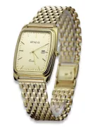 Gold men's watch Geneve ★ zlotychlopak.pl ★ Gold purity 585 333 Low Price!