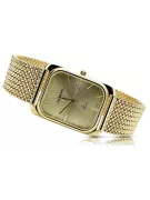 14k Gold Men's Rectangular Watch, Italian, 36.8mm