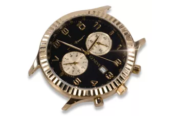 Златен мъжки часовник Geneve ★ zlotychlopak.pl ★ Gold чистота 585 333 Ниска цена!