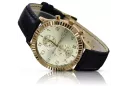 Gold men's watch Geneve ★ zlotychlopak.pl ★ Gold purity 585 333 Low Price!