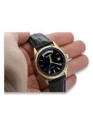 Gold men's watch Geneve ★ zlotychlopak.pl ★ Gold purity 585 333 Low Price!