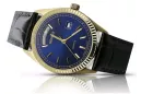 Gold men's watch Geneve ★ zlotychlopak.pl ★ Gold purity 585 333 Low Price!