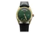 Jaune 14k or femme Geneve cadran vert montre mw013ydgr